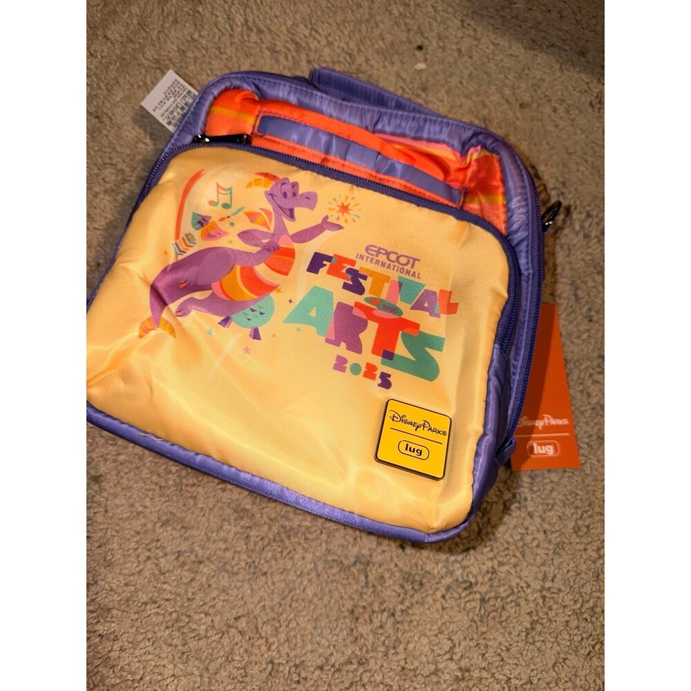 2025 Disney Parks EPCOT Festival of the Arts Figment Lug Ranger Lunchbox Bag